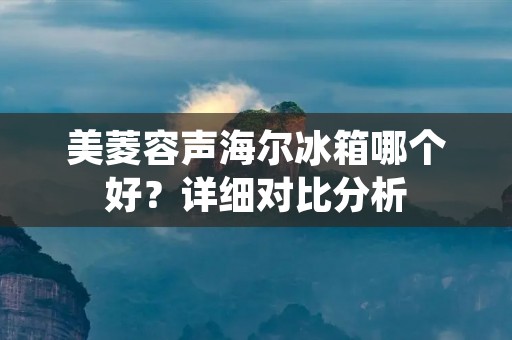 美菱容声海尔冰箱哪个好？详细对比分析