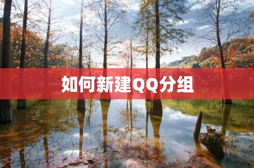 如何新建QQ分组