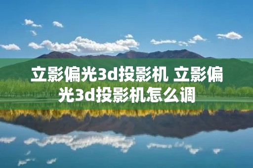 立影偏光3d投影机 立影偏光3d投影机怎么调