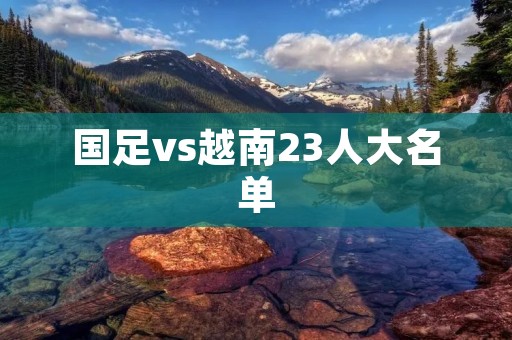 国足vs越南23人大名单：武磊领衔