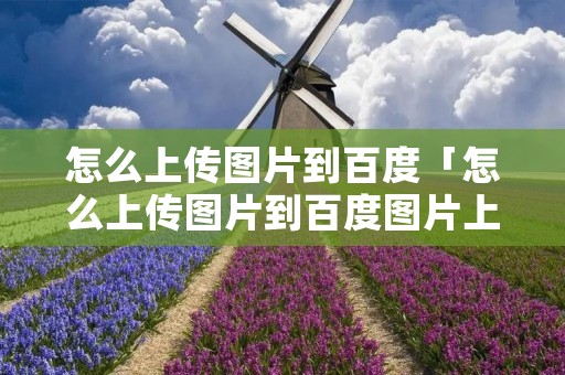 怎么上传图片到百度「怎么上传图片到百度图片上 别人可以搜索到」 怎么上传图片到百度「怎么上传图片到百度图片上 别人可以搜索到」