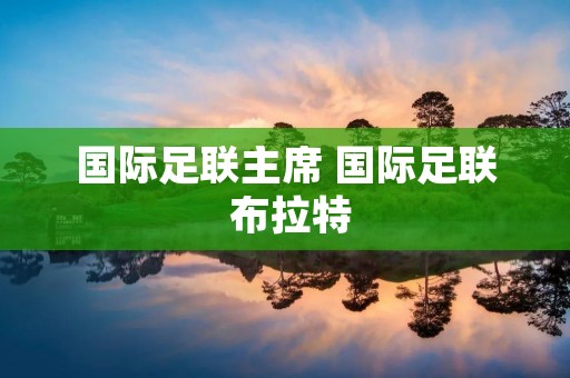 国际足联主席 国际足联 布拉特 国际足联主席 国际足联 布拉特