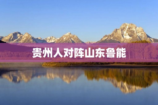 贵州人对阵山东鲁能：一场激烈的对决