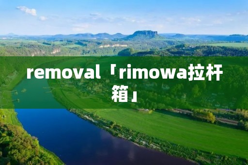 removal「rimowa拉杆箱」