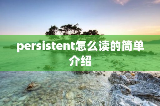 persistent怎么读的简单介绍 persistent怎么读的简单介绍