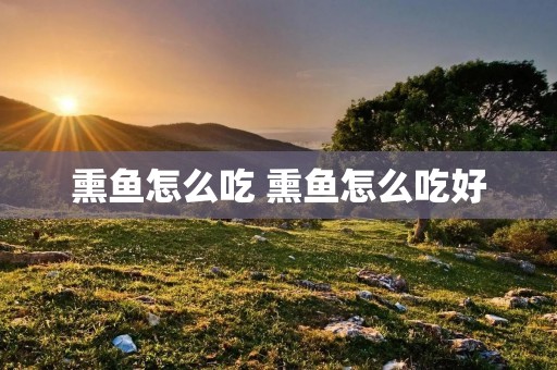 熏鱼怎么吃 熏鱼怎么吃好