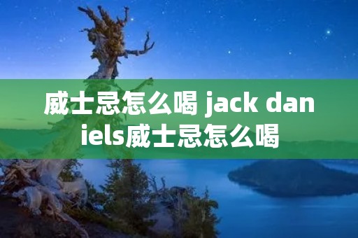 威士忌怎么喝 jack daniels威士忌怎么喝