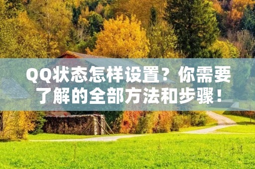 QQ状态怎样设置?你需要了解的全部方法和步骤!