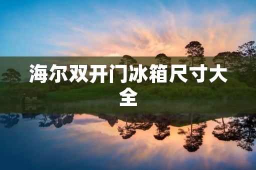 海尔双开门冰箱尺寸大全