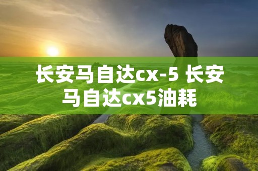长安马自达cx-5 长安马自达cx5油耗