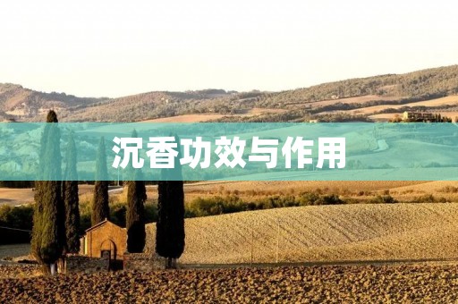沉香功效与作用:解忧祛烦、宁心安神、驱蚊驱虫、逐湿止痛