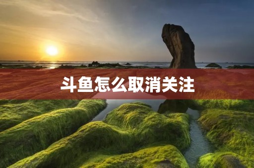 斗鱼怎么取消关注