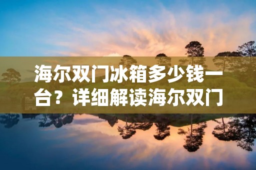 海尔双门冰箱多少钱一台?详细解读海尔双门冰箱的价格与性能 海尔双门冰箱多少钱一台?详细解读海尔双门冰箱的价格与性能