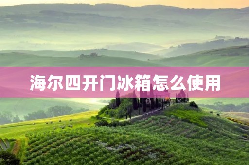 海尔四开门冰箱怎么使用