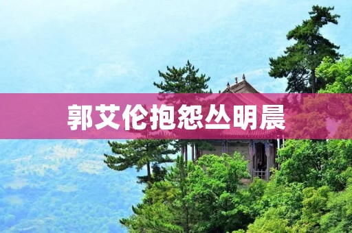 郭艾伦抱怨丛明晨：球场之外的纷争