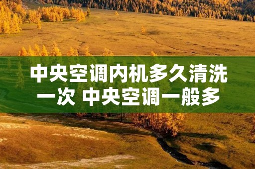 中央空调内机多久清洗一次 中央空调一般多久清洗一次?