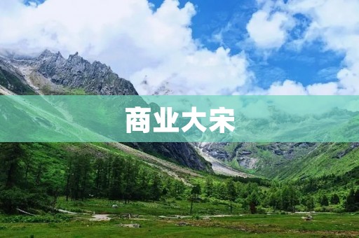 商业大宋：商业文化的繁荣与辉煌