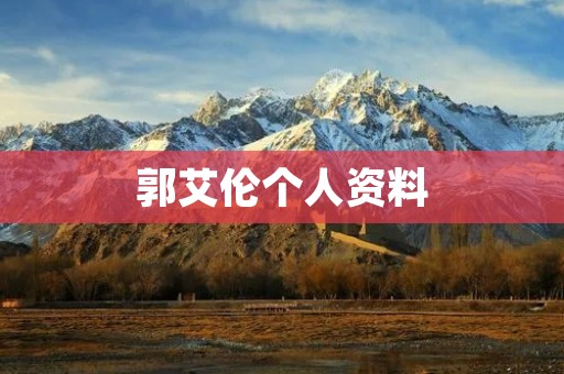 郭艾伦个人资料：中国篮球新星的崛起