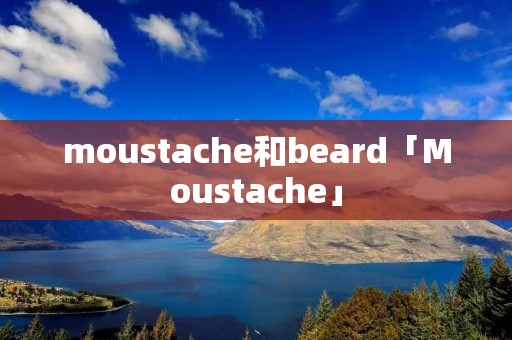 moustache和beard「Moustache」