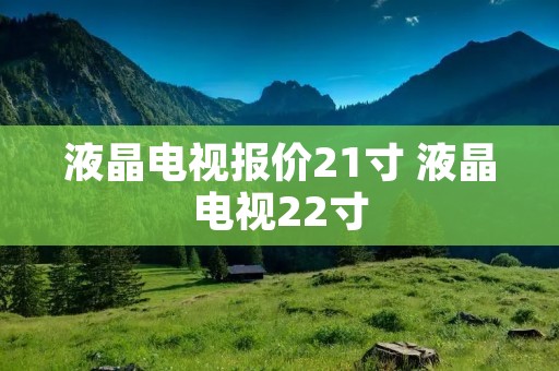 液晶电视报价21寸 液晶电视22寸