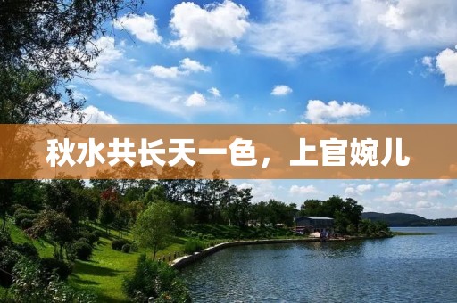 秋水共长天一色，上官婉儿：传世佳人的传世之美