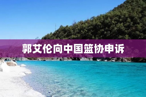 郭艾伦向中国篮协申诉:**之路从不停歇 郭艾伦向中国篮协申诉:**之路从不停歇