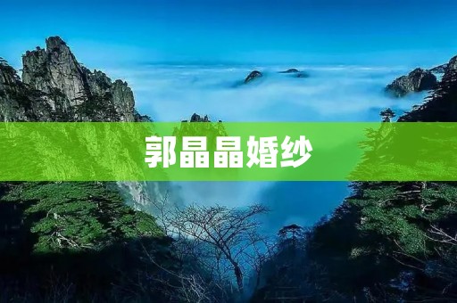 郭晶晶婚纱：一袭梦幻的婚礼之约