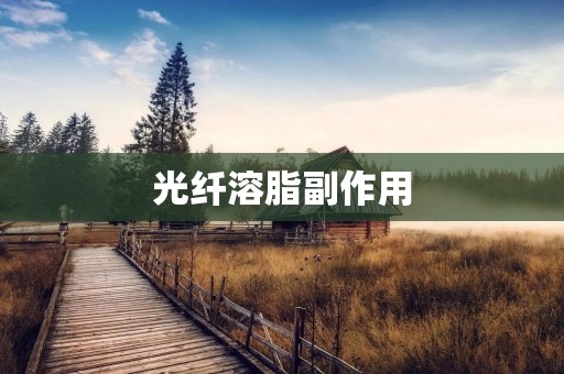 光纤溶脂副作用:需要了解的重要信息