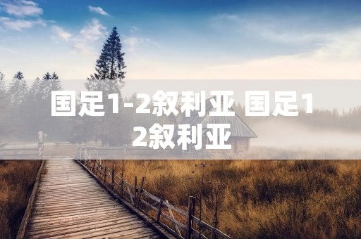 国足1-2叙利亚 国足12叙利亚
