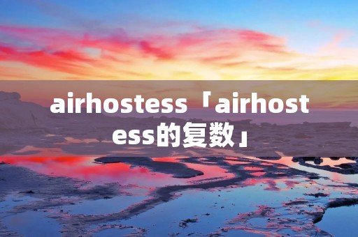airhostess「airhostess的复数」