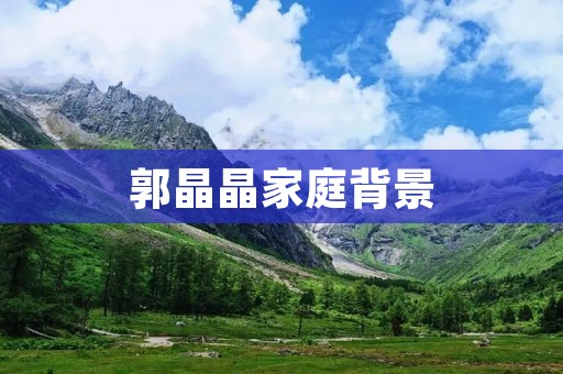 郭晶晶家庭背景：奥运冠军的成长与家庭支持