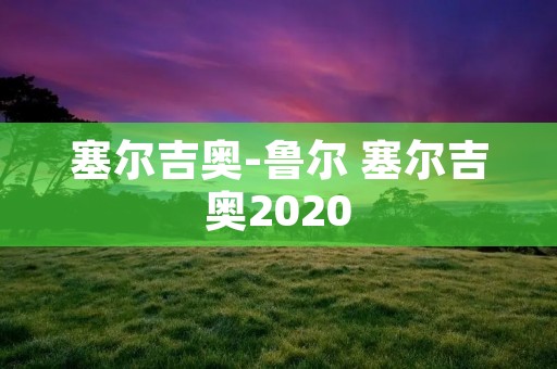 塞尔吉奥-鲁尔 塞尔吉奥2020