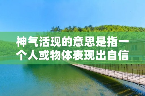 神气活现的意思是指一个人或物体表现出自信、精神饱满、生气勃勃的状态，给人留下积极向上的印象。这种状态往往与自信、自尊、积极向上的心态息息相关。在生活中，我们经常会遇到一些人或事物给人一种神气活现的感觉，他们的存在让人感到振奋和鼓舞。