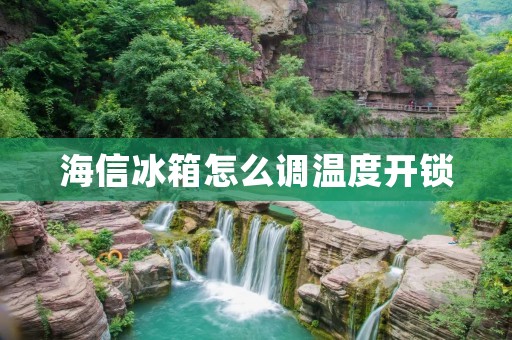 海信冰箱怎么调温度开锁
