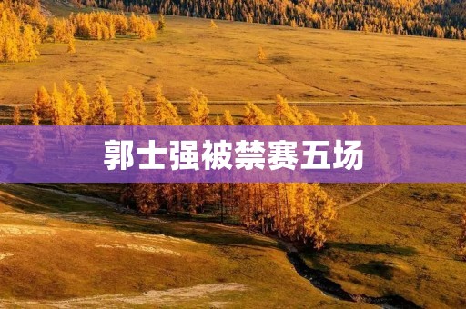 郭士强被禁赛五场:中国篮球界的震动与思考 郭士强被禁赛五场:中国篮球界的震动与思考
