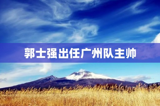 郭士强出任广州队主帅:中国篮球迎来新的希望 郭士强出任广州队主帅:中国篮球迎来新的希望