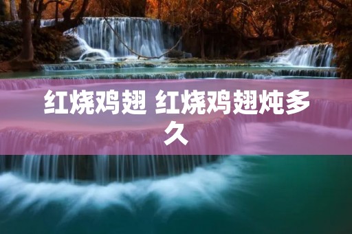 红烧鸡翅 红烧鸡翅炖多久