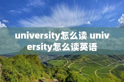university怎么读 university怎么读英语 university怎么读 university怎么读英语