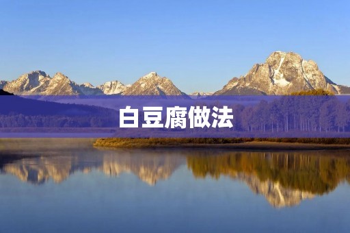 白豆腐做法:教你轻松制作美味白豆腐 白豆腐做法:教你轻松制作美味白豆腐