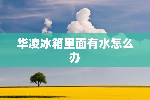 华凌冰箱里面有水怎么办