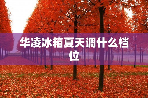 华凌冰箱夏天调什么档位 华凌冰箱夏天调什么档位
