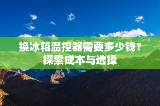 换冰箱温控器需要多少钱?探索成本与选择 换冰箱温控器需要多少钱?探索成本与选择