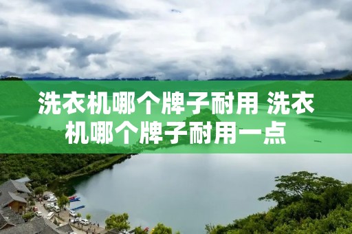 洗衣机哪个牌子耐用 洗衣机哪个牌子耐用一点