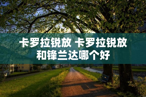 卡罗拉锐放 卡罗拉锐放和锋兰达哪个好