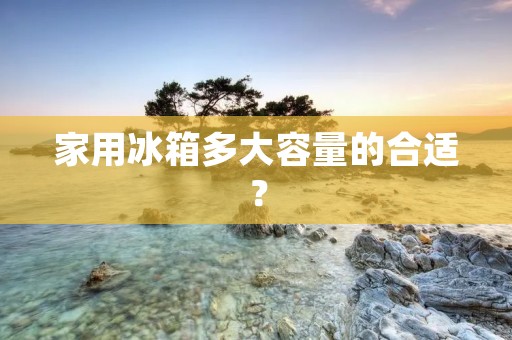 家用冰箱多大容量的合适？