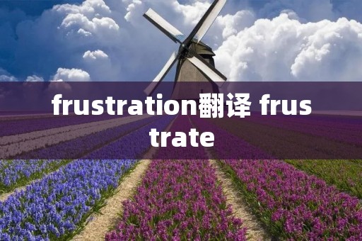 frustration翻译 frustrate