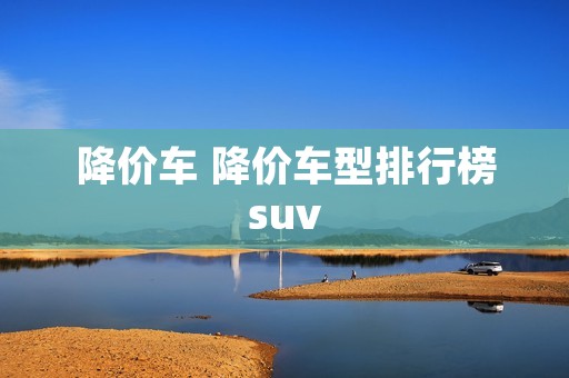 降价车 降价车型排行榜suv