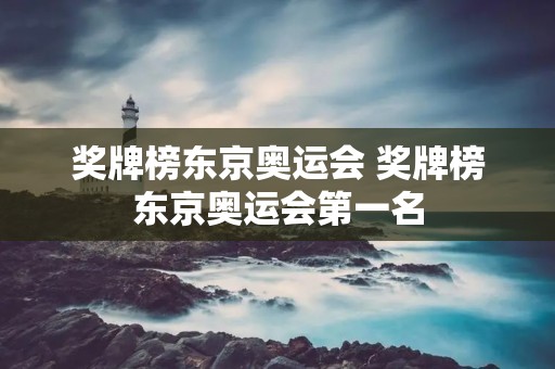 奖牌榜东京奥运会 奖牌榜东京奥运会第一名