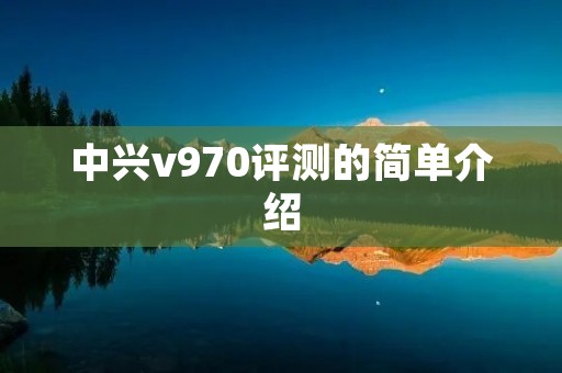 中兴v970评测的简单介绍