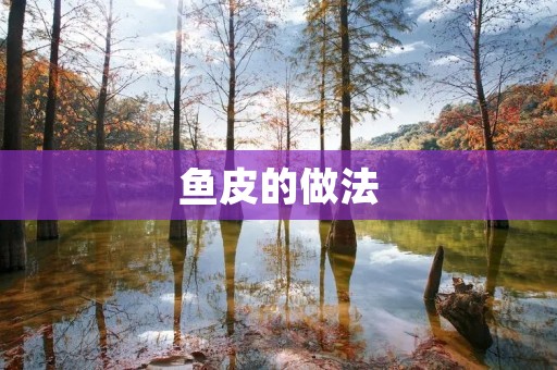 鱼皮的做法：美味佳肴尽在指尖